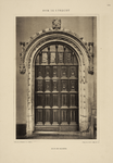 206929 Interieur van de Domkerk (Munsterkerkhof) te Utrecht: deur van de sacristie in de noordbeuk.N.B.: In 1912 is de ...